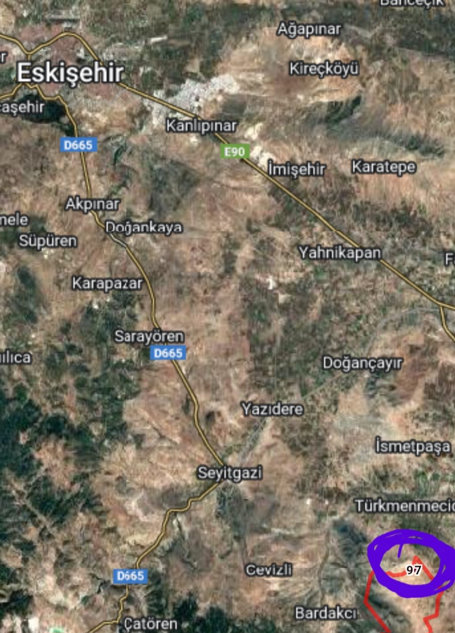ESKİŞEHİR ÇİFTELER ORHANİYE’DE 10 DÖNÜM YATIRIMLIK TARLA