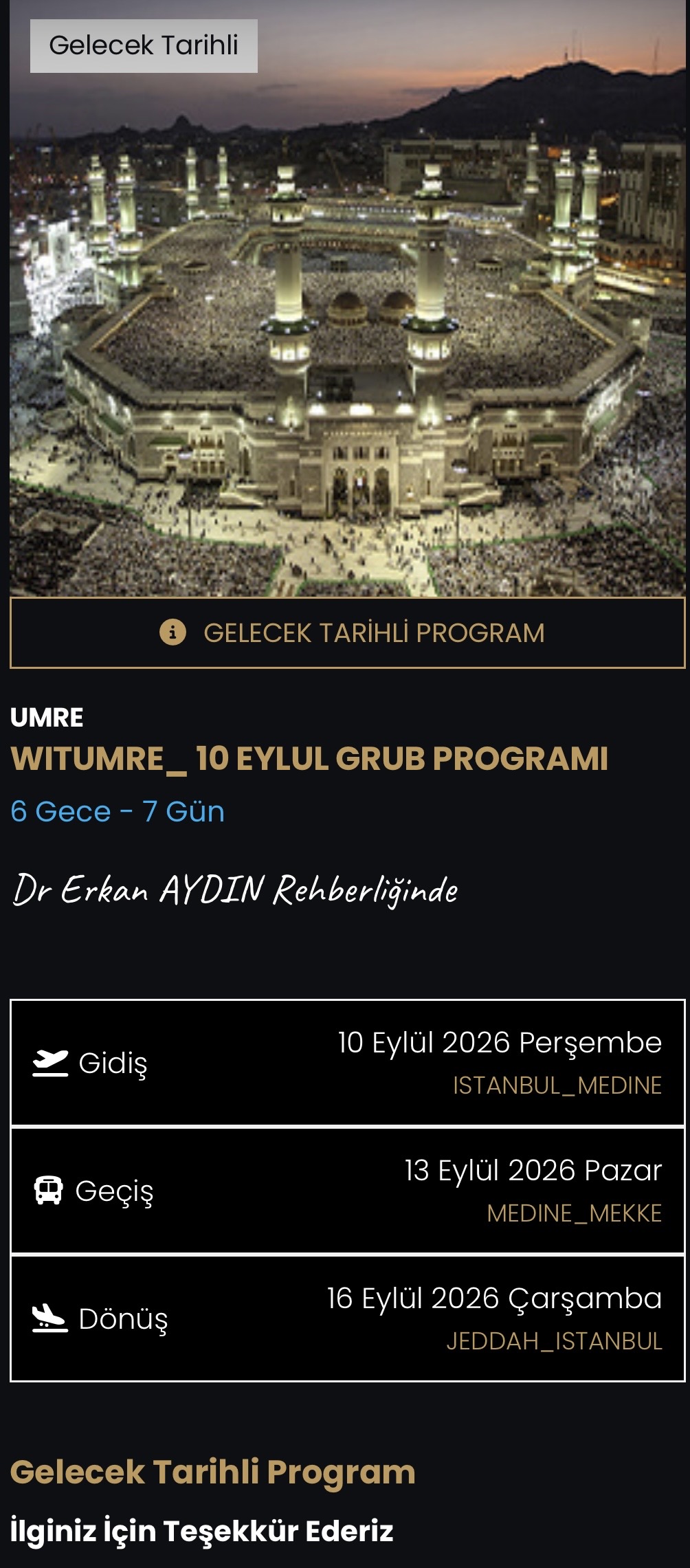 UMRE TURLARI