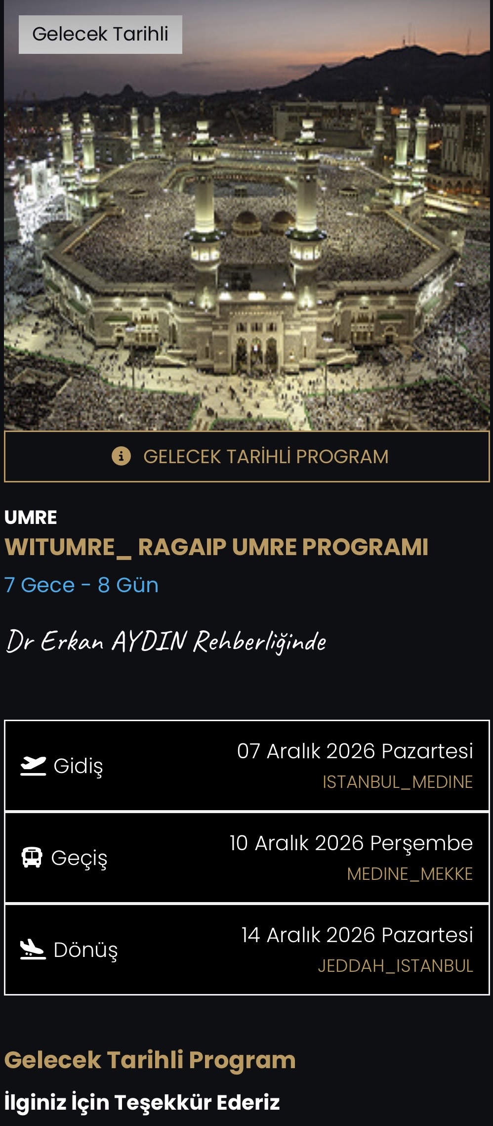 UMRE TURLARI